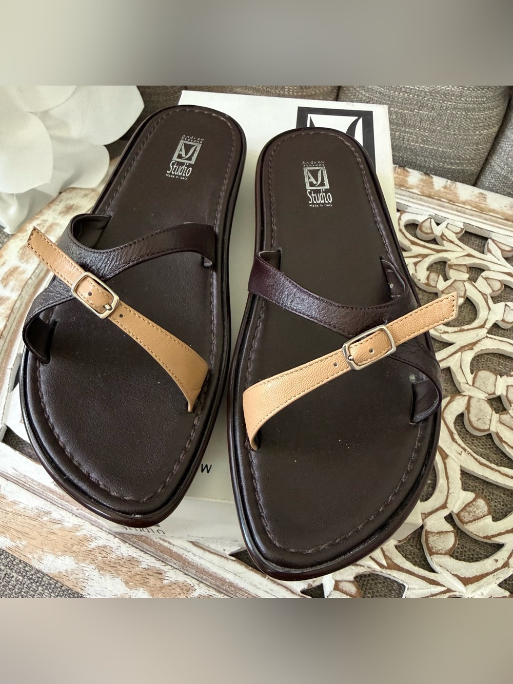 Andrew Stevens Studio Made in Italy Sandals Shoes Women’s 7